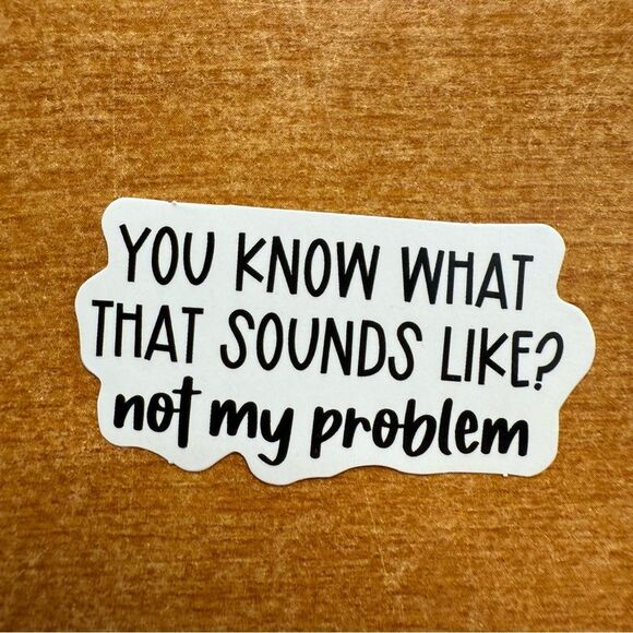 Witty Black and White Wall Sticker - Picture 1 of 1